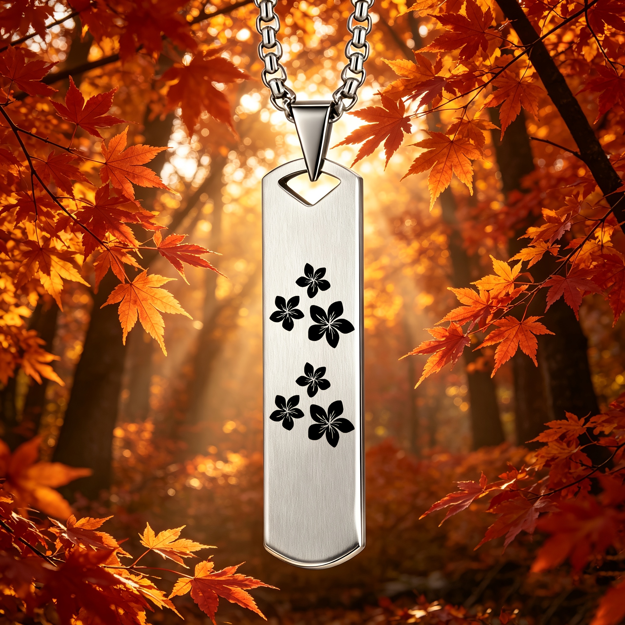 Floral Natural Style Themed Pendant Necklace for Gifting